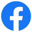 Facebook logo, a blue F